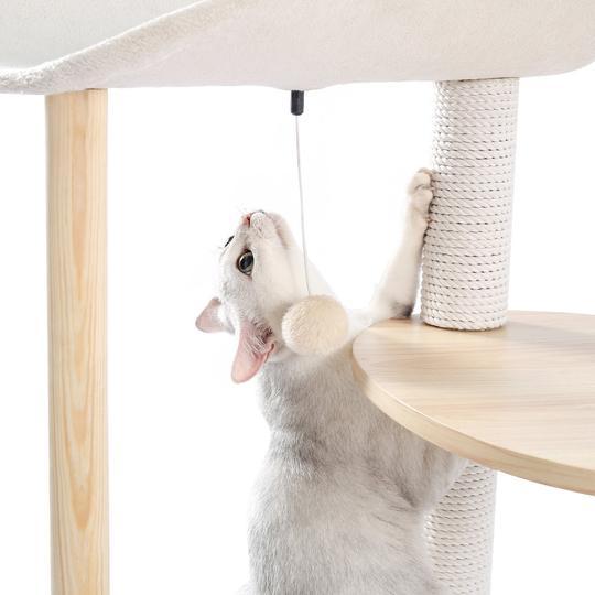 Cat Tree Palace - Cat Scratching Posts USA Cat Scratching Post Specialists | Cat Scratcher Trees & Poles 49" Cat Scratching Post / Tree / Pole - White Buy 49" Cat Scratching Post / Tree / Pole - White │ Cat Tree Palace