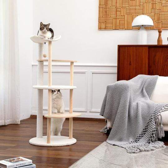 Cat Tree Palace - Cat Scratching Posts USA Cat Scratching Post Specialists | Cat Scratcher Trees & Poles 49" Cat Scratching Post / Tree / Pole - White Buy 49" Cat Scratching Post / Tree / Pole - White │ Cat Tree Palace