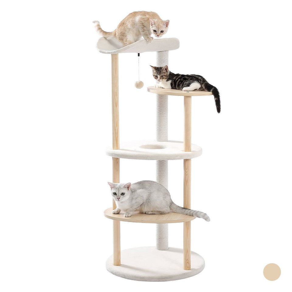 Cat Tree Palace - Cat Scratching Posts USA Cat Scratching Post Specialists | Cat Scratcher Trees & Poles 49" Cat Scratching Post / Tree / Pole - White Buy 49" Cat Scratching Post / Tree / Pole - White │ Cat Tree Palace