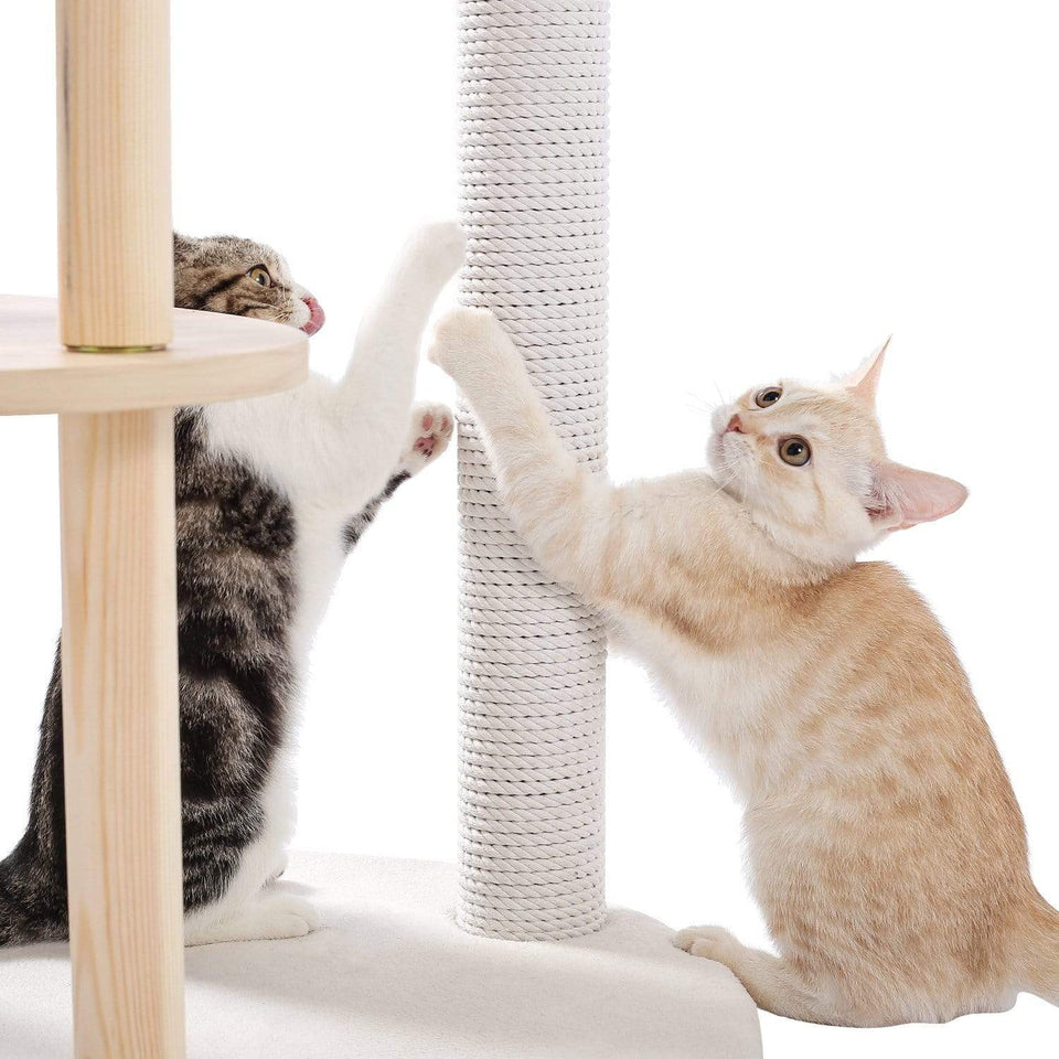 Cat Tree Palace - Cat Scratching Posts USA Cat Scratching Post Specialists | Cat Scratcher Trees & Poles 49" Cat Scratching Post / Tree / Pole - White Buy 49" Cat Scratching Post / Tree / Pole - White │ Cat Tree Palace