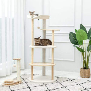 Cat Tree Palace - Cat Scratching Posts USA Cat Scratching Post Specialists | Cat Scratcher Trees & Poles 49" Cat Scratching Post / Tree / Pole - White Buy 49" Cat Scratching Post / Tree / Pole - White │ Cat Tree Palace