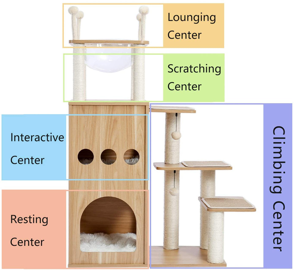 Cat Tree Palace - Cat Scratching Posts USA Cat Scratching Post Specialists | Cat Scratcher Trees & Poles 51.2" Deluxe Cat Scratching Post / Tree / Pole - Wood Buy 51.2" Deluxe Cat Scratching Post / Tree / Pole - Wood │Cat Tree Palace