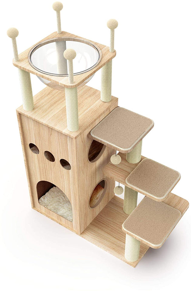 Cat Tree Palace - Cat Scratching Posts USA Cat Scratching Post Specialists | Cat Scratcher Trees & Poles 51.2" Deluxe Cat Scratching Post / Tree / Pole - Wood Buy 51.2" Deluxe Cat Scratching Post / Tree / Pole - Wood │Cat Tree Palace