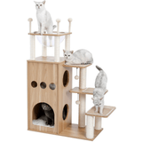 Cat Tree Palace - Cat Scratching Posts USA Cat Scratching Post Specialists | Cat Scratcher Trees & Poles 51.2" Deluxe Cat Scratching Post / Tree / Pole - Wood Buy 51.2" Deluxe Cat Scratching Post / Tree / Pole - Wood │Cat Tree Palace