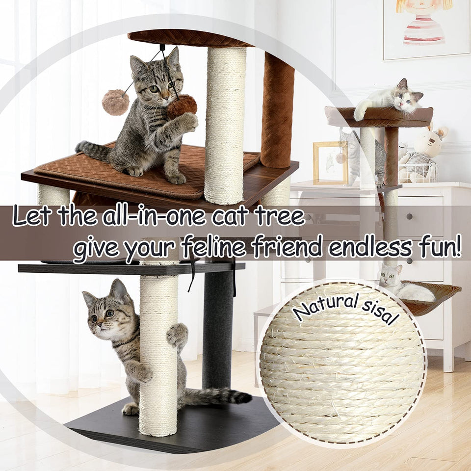 Cat Tree Palace - Cat Scratching Posts USA Cat Scratching Post Specialists | Cat Scratcher Trees & Poles 51.4" Cat Scratching Post / Tree / Pole - Black Buy 51.4" Cat Scratching Post / Tree / Pole - Black │ Cat Tree Palace