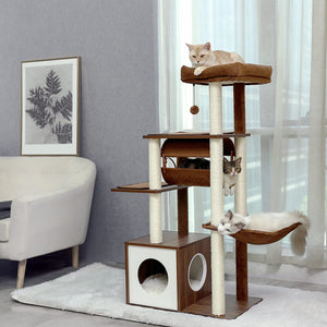 Cat Tree Palace - Cat Scratching Posts USA Cat Scratching Post Specialists | Cat Scratcher Trees & Poles 51.4" Cat Scratching Post / Tree / Pole - Brown Buy 51.4" Cat Scratching Post / Tree / Pole - Brown │ Cat Tree Palace
