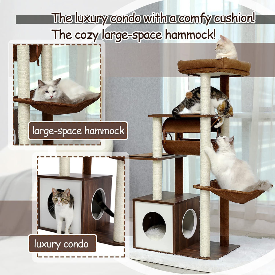 Cat Tree Palace - Cat Scratching Posts USA Cat Scratching Post Specialists | Cat Scratcher Trees & Poles 51.4" Cat Scratching Post / Tree / Pole - Brown Buy 51.4" Cat Scratching Post / Tree / Pole - Brown │ Cat Tree Palace