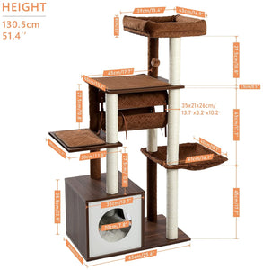 Cat Tree Palace - Cat Scratching Posts USA Cat Scratching Post Specialists | Cat Scratcher Trees & Poles 51.4" Cat Scratching Post / Tree / Pole - Brown Buy 51.4" Cat Scratching Post / Tree / Pole - Brown │ Cat Tree Palace