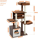 Cat Tree Palace - Cat Scratching Posts USA Cat Scratching Post Specialists | Cat Scratcher Trees & Poles 51.4" Cat Scratching Post / Tree / Pole - Brown Buy 51.4" Cat Scratching Post / Tree / Pole - Brown │ Cat Tree Palace