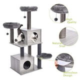 Cat Tree Palace - Cat Scratching Posts USA Cat Scratching Post Specialists | Cat Scratcher Trees & Poles 55.5" Cat Scratching Post / Tree / Pole - Grey Wood Buy 55.5" Cat Scratching Post / Tree / Pole - Grey Wood │ Cat Tree Palace