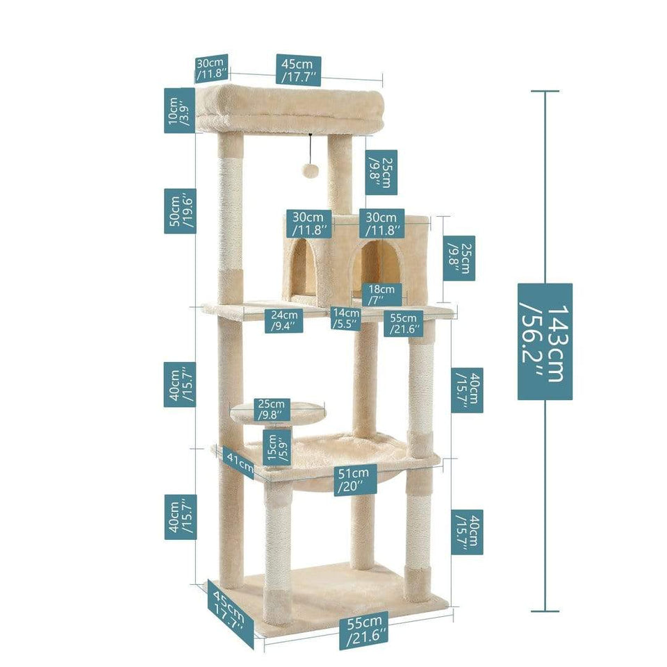 Cat Tree Palace - Cat Scratching Posts USA Cat Scratching Post Specialists | Cat Scratcher Trees & Poles 56.3" Cat Scratching Post / Tree / Pole - Beige Buy 56.3" Cat Scratching Post / Tree / Pole - Beige │ Cat Tree Palace