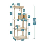 Cat Tree Palace - Cat Scratching Posts USA Cat Scratching Post Specialists | Cat Scratcher Trees & Poles 56.3" Cat Scratching Post / Tree / Pole - Beige Buy 56.3" Cat Scratching Post / Tree / Pole - Beige │ Cat Tree Palace