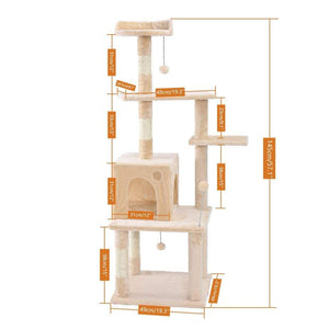 Cat Tree Palace - Cat Scratching Posts USA Cat Scratching Post Specialists | Cat Scratcher Trees & Poles 57.1" Cat Scratching Post / Tree / Pole - Beige Buy 57.1" Cat Scratching Post / Tree / Pole - Beige │ Cat Tree Palace