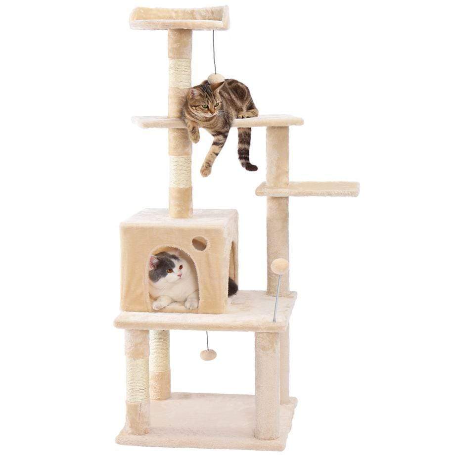 Cat Tree Palace - Cat Scratching Posts USA Cat Scratching Post Specialists | Cat Scratcher Trees & Poles 57.1" Cat Scratching Post / Tree / Pole - Beige Buy 57.1" Cat Scratching Post / Tree / Pole - Beige │ Cat Tree Palace