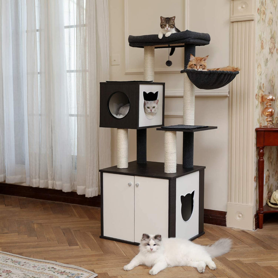 Cat Tree Palace - Cat Scratching Posts USA Cat Scratching Post Specialists | Cat Scratcher Trees & Poles 59" Cat Scratching Post / Tree / Pole - Black Buy 59" Cat Scratching Post / Tree / Pole - Black │ Cat Tree Palace