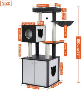 Cat Tree Palace - Cat Scratching Posts USA Cat Scratching Post Specialists | Cat Scratcher Trees & Poles 59" Cat Scratching Post / Tree / Pole - Black Buy 59" Cat Scratching Post / Tree / Pole - Black │ Cat Tree Palace