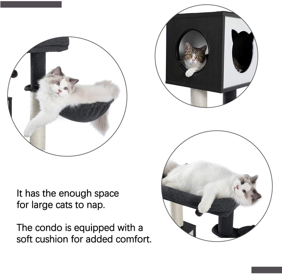 Cat Tree Palace - Cat Scratching Posts USA Cat Scratching Post Specialists | Cat Scratcher Trees & Poles 59" Cat Scratching Post / Tree / Pole - Black Buy 59" Cat Scratching Post / Tree / Pole - Black │ Cat Tree Palace