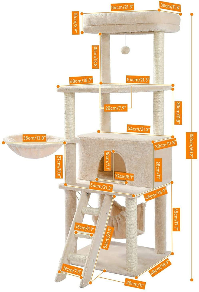 Cat Tree Palace - Cat Scratching Posts USA Cat Scratching Post Specialists | Cat Scratcher Trees & Poles 60" Cat Scratching Post / Tree / Pole - Beige Buy 60" Cat Scratching Post / Tree / Pole - Beige │ Cat Tree Palace