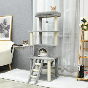 Cat Tree Palace - Cat Scratching Posts USA Cat Scratching Post Specialists | Cat Scratcher Trees & Poles 60" Cat Scratching Post / Tree / Pole - Grey Buy 60" Cat Scratching Post / Tree / Pole - Grey │ Cat Tree Palace