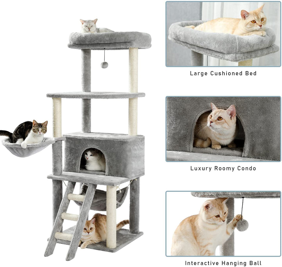 Cat Tree Palace - Cat Scratching Posts USA Cat Scratching Post Specialists | Cat Scratcher Trees & Poles 60" Cat Scratching Post / Tree / Pole - Grey Buy 60" Cat Scratching Post / Tree / Pole - Grey │ Cat Tree Palace
