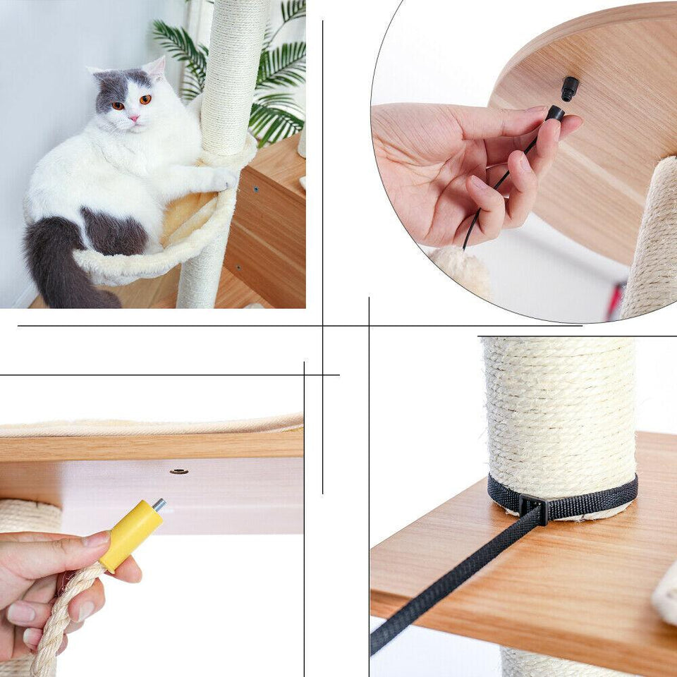 Cat Tree Palace - Cat Scratching Posts USA Cat Scratching Post Specialists | Cat Scratcher Trees & Poles 65.6" Multi Level Cat Scratching Post / Tree / Pole - Wood Buy 65.6" Multi Level Cat Scratching Post / Tree / Pole - Wood │Cat Tree Palace