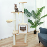 Cat Tree Palace - Cat Scratching Posts USA Cat Scratching Post Specialists | Cat Scratcher Trees & Poles 65.6" Multi Level Cat Scratching Post / Tree / Pole - Wood Buy 65.6" Multi Level Cat Scratching Post / Tree / Pole - Wood │Cat Tree Palace