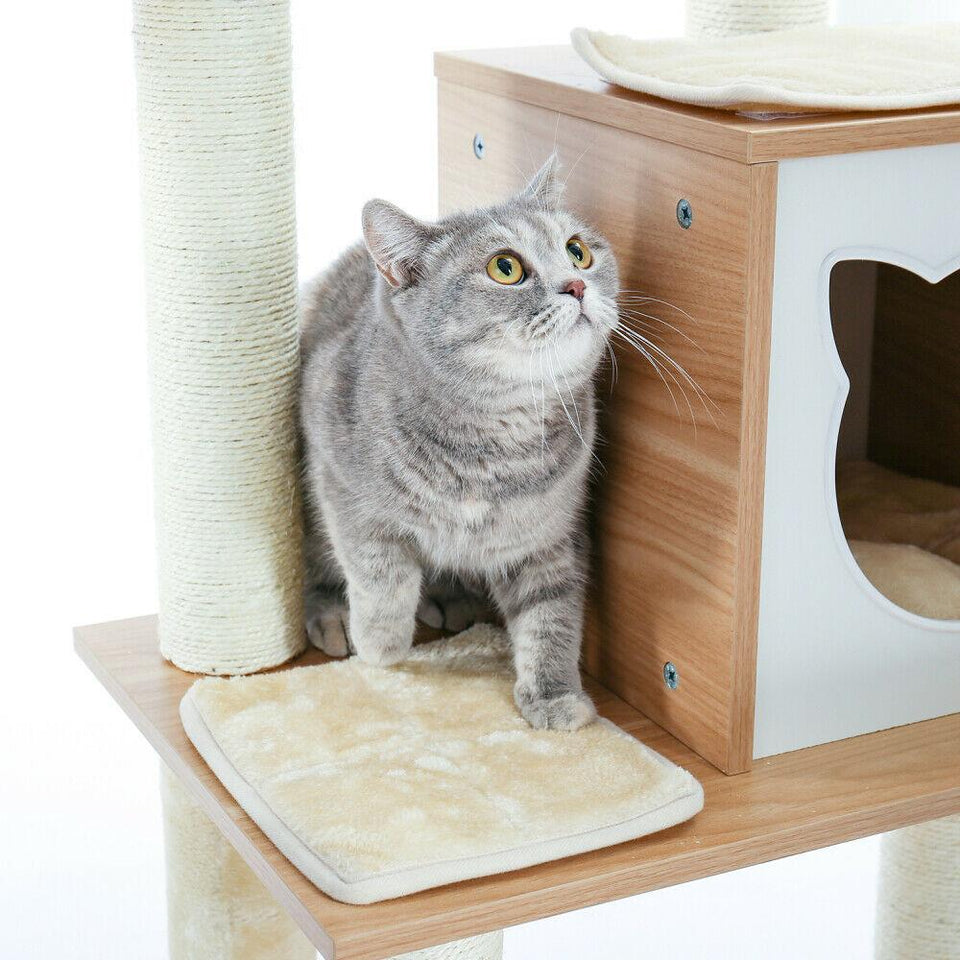 Cat Tree Palace - Cat Scratching Posts USA Cat Scratching Post Specialists | Cat Scratcher Trees & Poles 65.6" Multi Level Cat Scratching Post / Tree / Pole - Wood Buy 65.6" Multi Level Cat Scratching Post / Tree / Pole - Wood │Cat Tree Palace