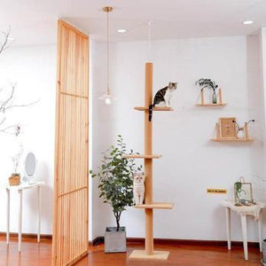 Cat Tree Palace - Cat Scratching Posts USA Cat Scratching Post Specialists | Cat Scratcher Trees & Poles 89.8" Floor To Ceiling Cat Scratching Post / Tree / Pole - Beige Buy 89.8" Floor To Ceiling Cat Scratching Post - Beige │Cat Tree Palace