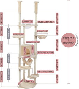 Cat Tree Palace - Cat Scratching Posts USA Cat Scratching Post Specialists | Cat Scratcher Trees & Poles 92.9"-101.6" Cat Scratching Post / Tree / Pole - Beige Buy 92.9"-101.6" Cat Scratching Post / Tree / Pole - Beige │Cat Tree Palace