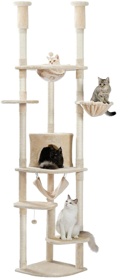 Cat Tree Palace - Cat Scratching Posts USA Cat Scratching Post Specialists | Cat Scratcher Trees & Poles 92.9"-101.6" Cat Scratching Post / Tree / Pole - Beige Buy 92.9"-101.6" Cat Scratching Post / Tree / Pole - Beige │Cat Tree Palace