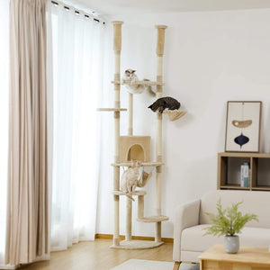 Cat Tree Palace - Cat Scratching Posts USA Cat Scratching Post Specialists | Cat Scratcher Trees & Poles 92.9"-101.6" Cat Scratching Post / Tree / Pole - Beige Buy 92.9"-101.6" Cat Scratching Post / Tree / Pole - Beige │Cat Tree Palace