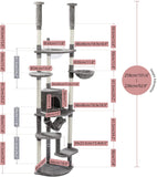 Cat Tree Palace - Cat Scratching Posts USA Cat Scratching Post Specialists | Cat Scratcher Trees & Poles 92.9"-101.6" Cat Scratching Post / Tree / Pole - Grey Buy 92.9"-101.6" Cat Scratching Post / Tree / Pole - Grey │Cat Tree Palace