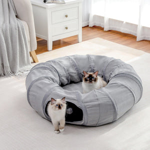 Cat Tree Palace - Cat Scratching Posts USA Cat Scratching Post Specialists | Cat Scratcher Trees & Poles Collapsible Round Cat Tunnel