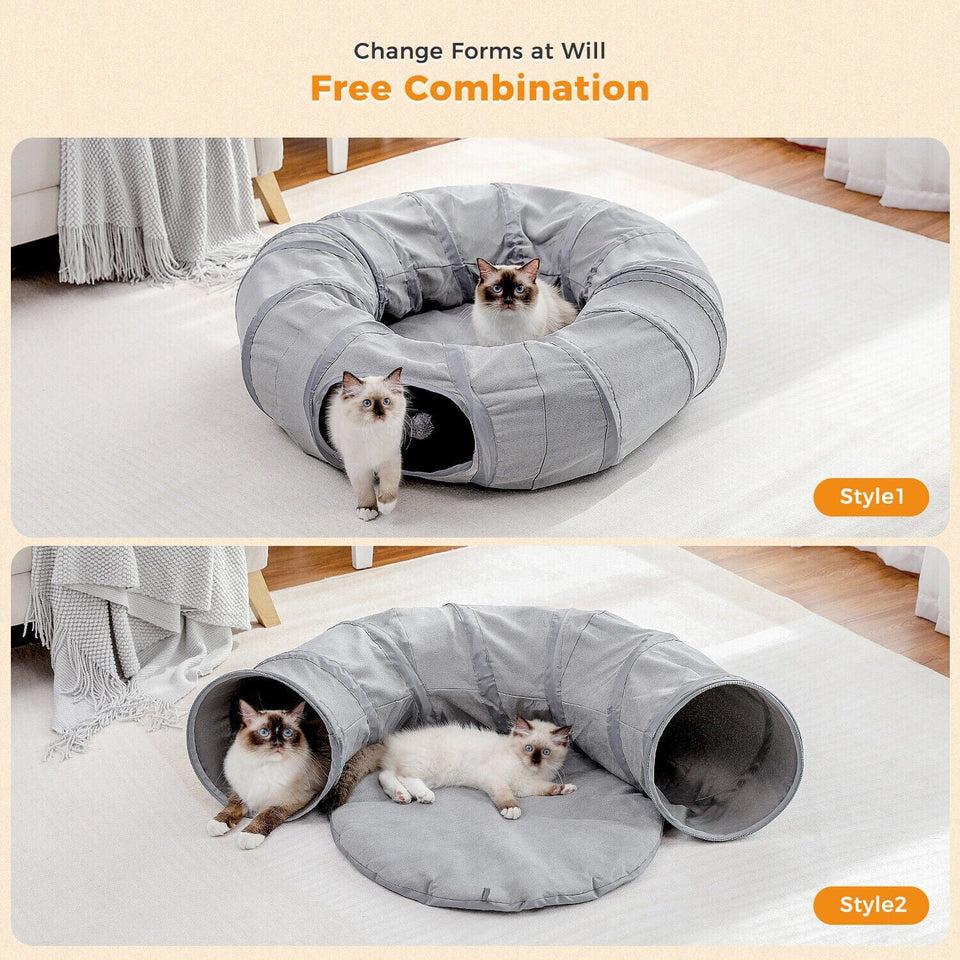 Cat Tree Palace - Cat Scratching Posts USA Cat Scratching Post Specialists | Cat Scratcher Trees & Poles Collapsible Round Cat Tunnel